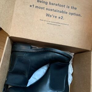 Reformation Black Leather Neoprene Boots Size 7